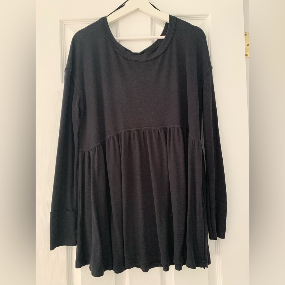 Free People Black tunic top